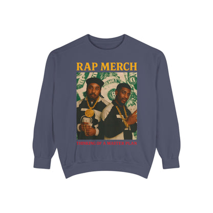 Rap Merch Unisex Garment-Dyed Sweatshirt, Cool Streetwear, Gift for Hip-Hop Fans, Casual Wear, Music Lover's Apparel
