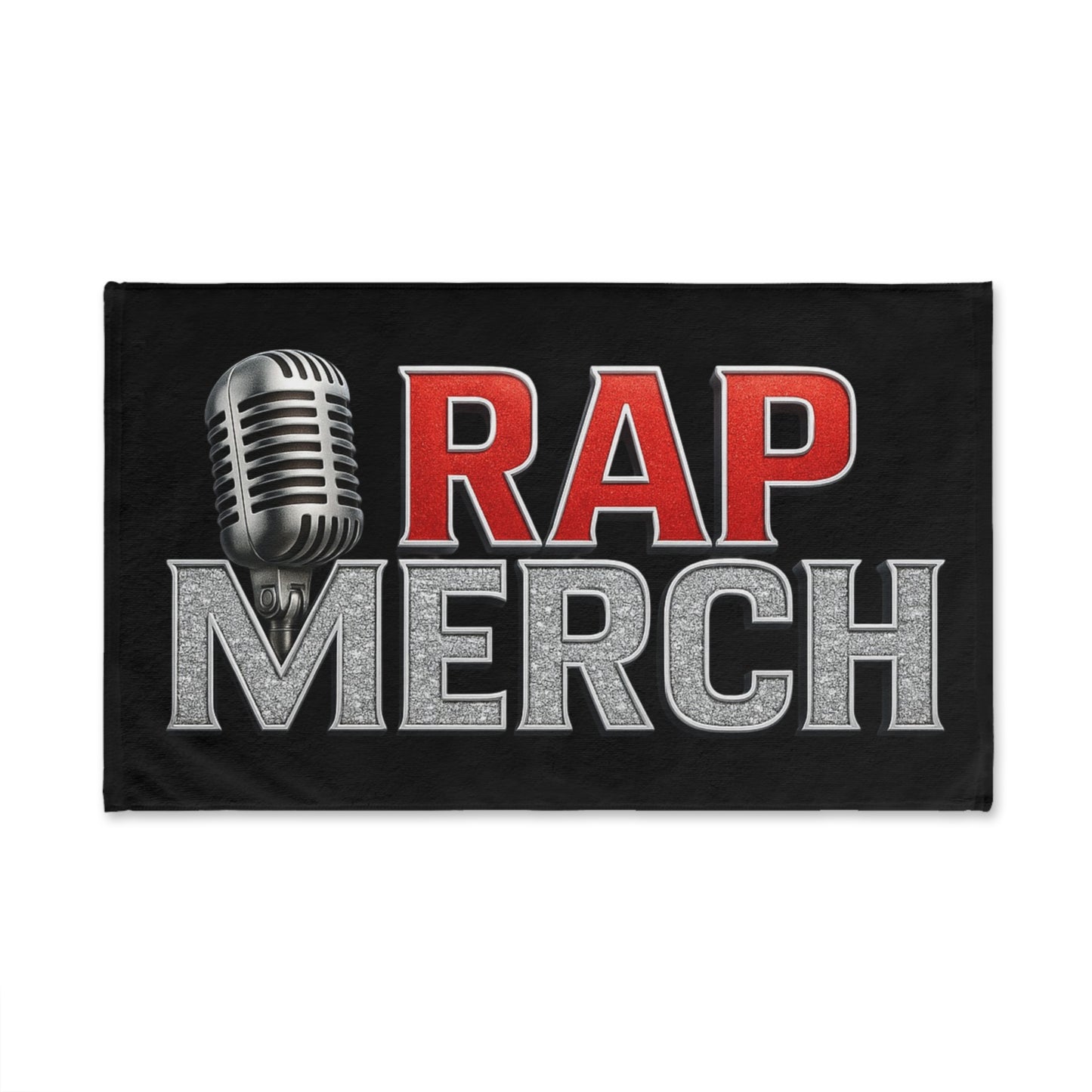 Rap Merch Microfiber Hand Towel, Hip-Hop Gift, Music Lovers Bathroom Decor, Unique Rapper Hand Towel, Stylish Gym Towel