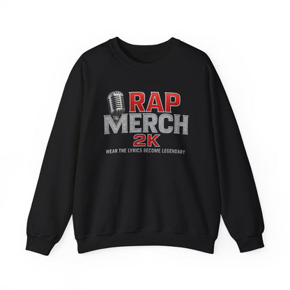 Rap Merchandise Crewneck Sweatshirt, Hip Hop Apparel, Streetwear Gift, Music Lover Sweater, Casual Unisex Sweatshirt