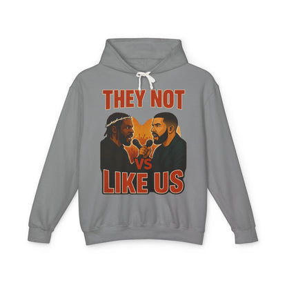 They Not Vs Like Us, Hoodie: Hip-Hop Vibes, Perfect Gift for Music Lovers, Casual Wear, Concerts, Festivals