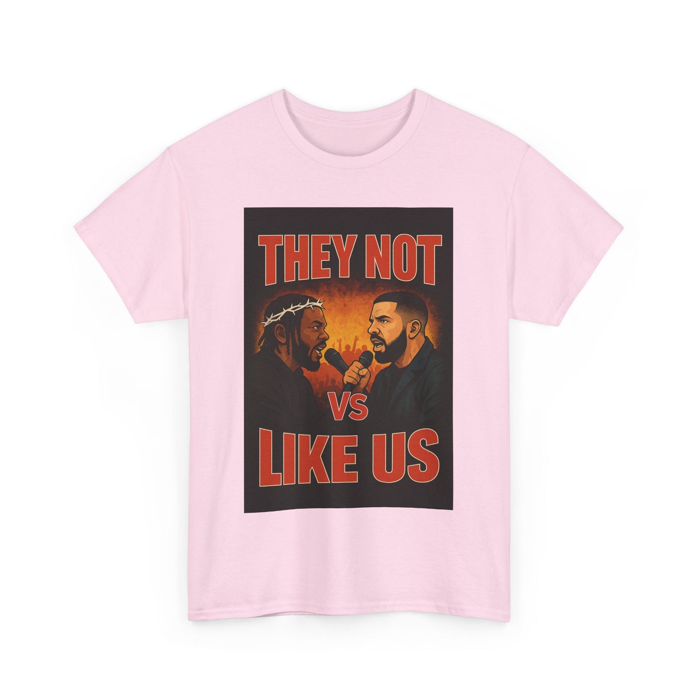 Unisex Graphic Tee - They Not Vs Like Us, Funny T-Shirt, Hip Hop Style, Gift for Music Lovers, Casual Wear, Streetwear