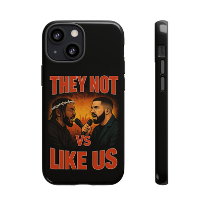 "Tough phone case, durable iPhone cover with funny design, perfect gift for Drake fans.