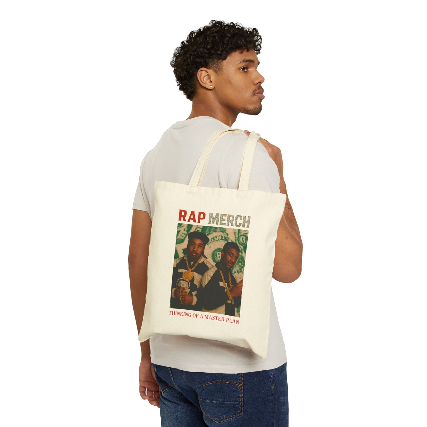 Stylish Cotton Canvas Tote Bag - Rap Merch, Eco-Friendly Shopping Bag, Everyday Use Tote, Gift for Music Lovers, Fashion Accessory