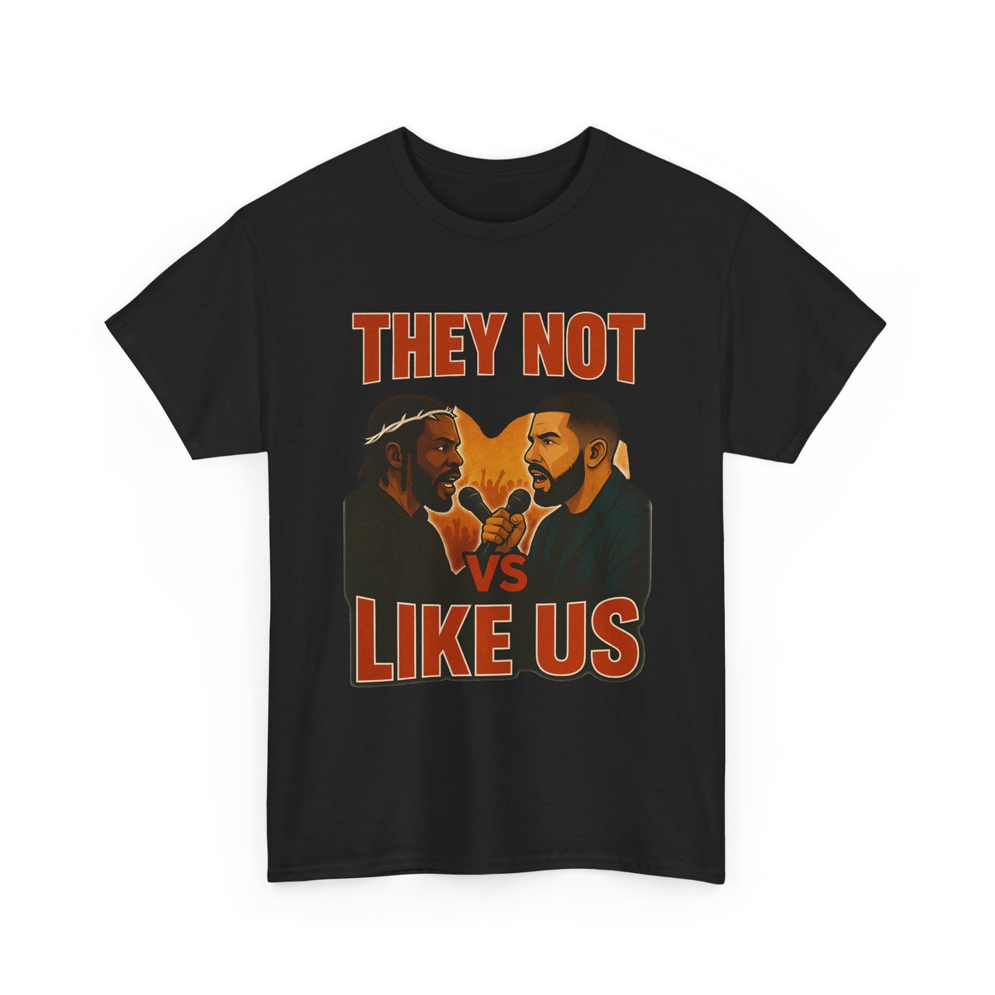 Unisex Graphic Tee - They Not Vs Like Us, Funny T-Shirt, Hip Hop Style, Gift for Music Lovers, Casual Wear, Streetwear