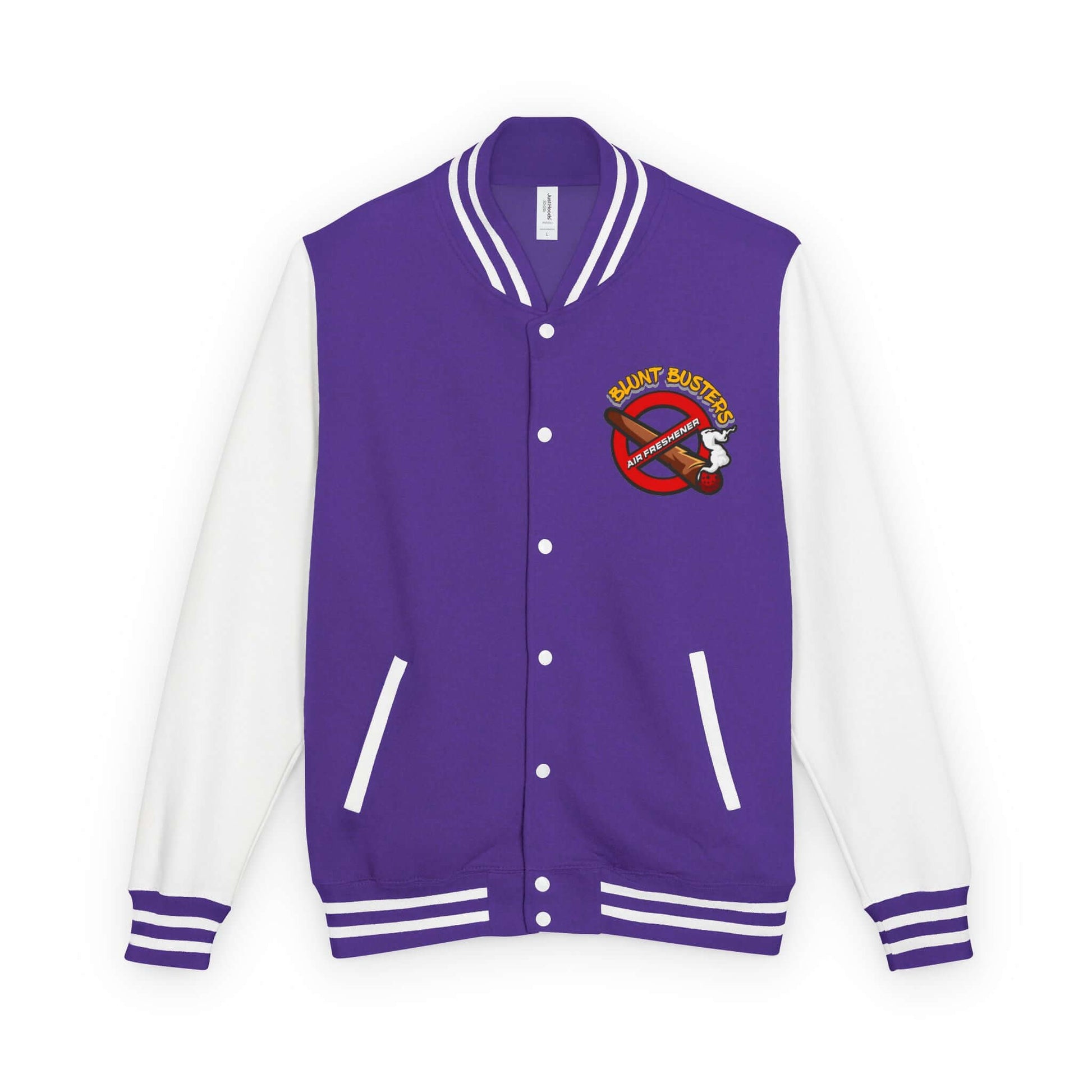 Trendy heavyweight varsity jacket for everyday streetwear Casual varsity jacket featuring unique air freshener design