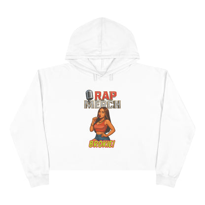 Rap-Themed Crop Hoodie, Cool Casual Hoodie, Music Lover Gift, Trendy Streetwear, Unique Graphic Sweatshirt, Everyday Comfort Wear