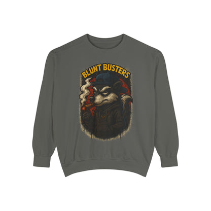 Blunt Busters Unisex Garment-Dyed Sweatshirt - Cozy, Unique Graphic Sweatshirt for Casual Style, Perfect for Gifts, Streetwear, Fall [...]