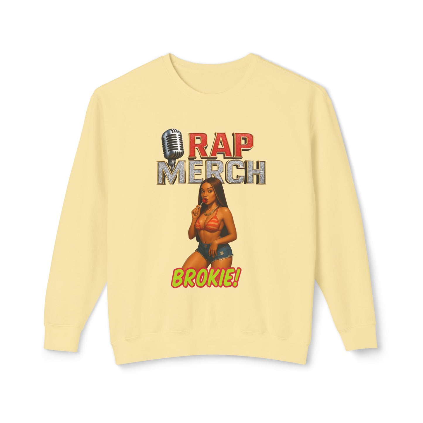 Rap Merch Unisex Crewneck Sweatshirt, Hip-Hop Apparel, Music Merchandise, Trendy Gift, Casual Wear