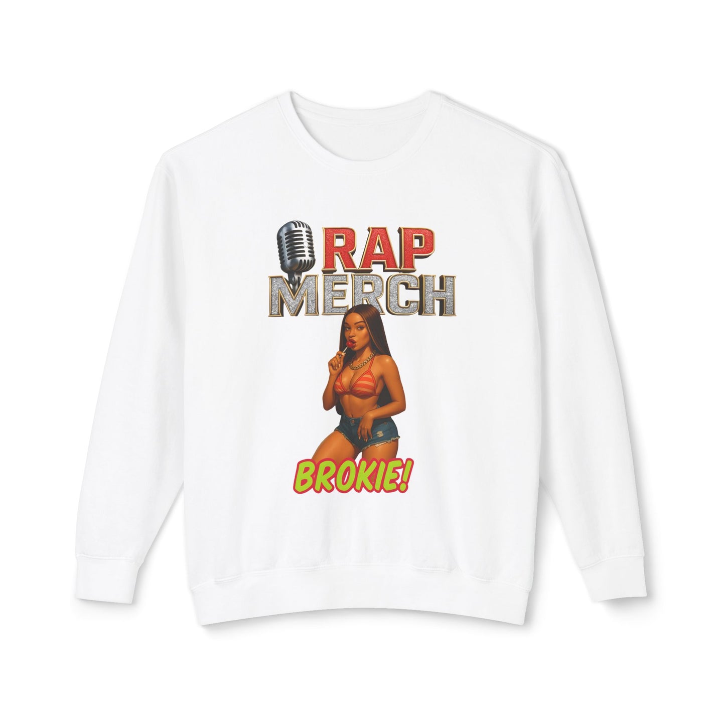 Rap Merch Unisex Crewneck Sweatshirt, Hip-Hop Apparel, Music Merchandise, Trendy Gift, Casual Wear