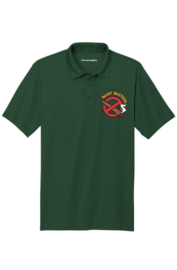 Top C-Free Forest Green Polo Performance T-Shirt | Bluntbusters