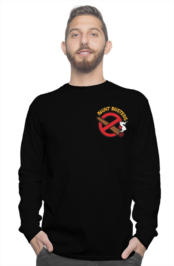 Classic Black Long Sleeve Tee Mens | Bluntbusters