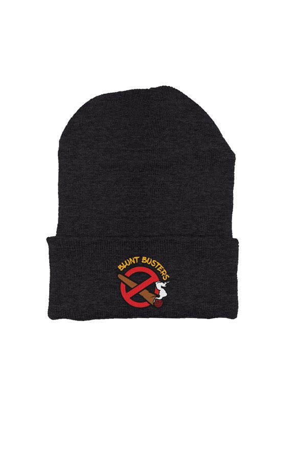 Classic Dark Heather Grey Beanie Hat | Bluntbusters