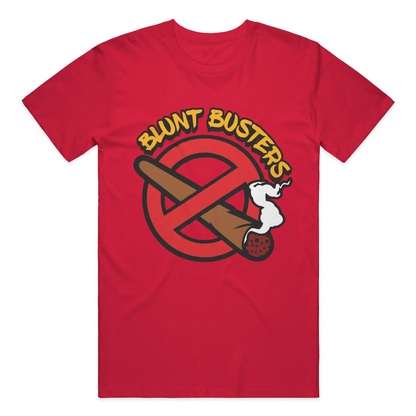 Classic Fit Light Cotton T Shirt Red | Bluntbusters 