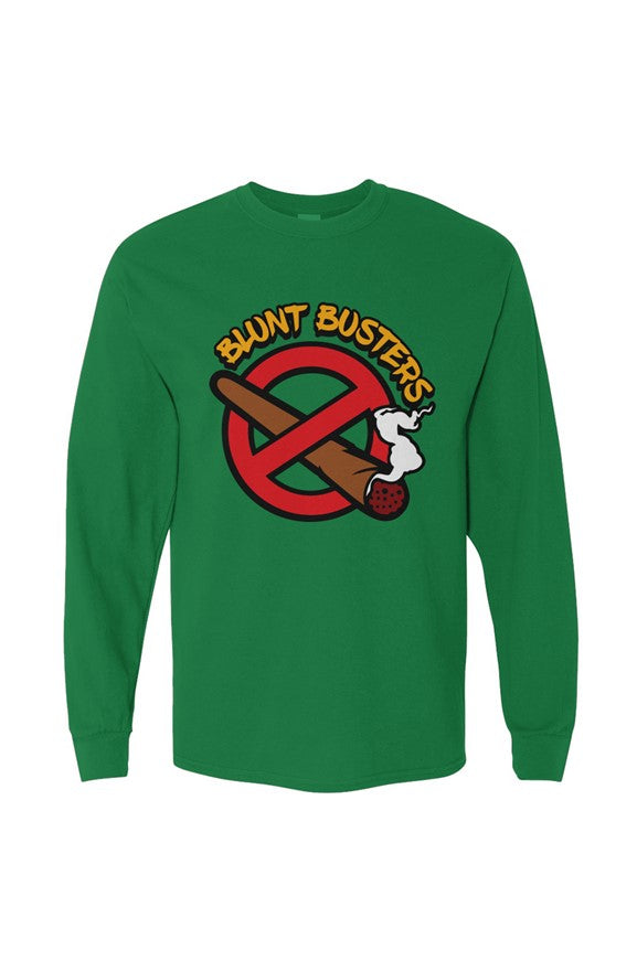 Classic Irish Green Heavy Cotton Long Sleeve Tee । Bluntbusters