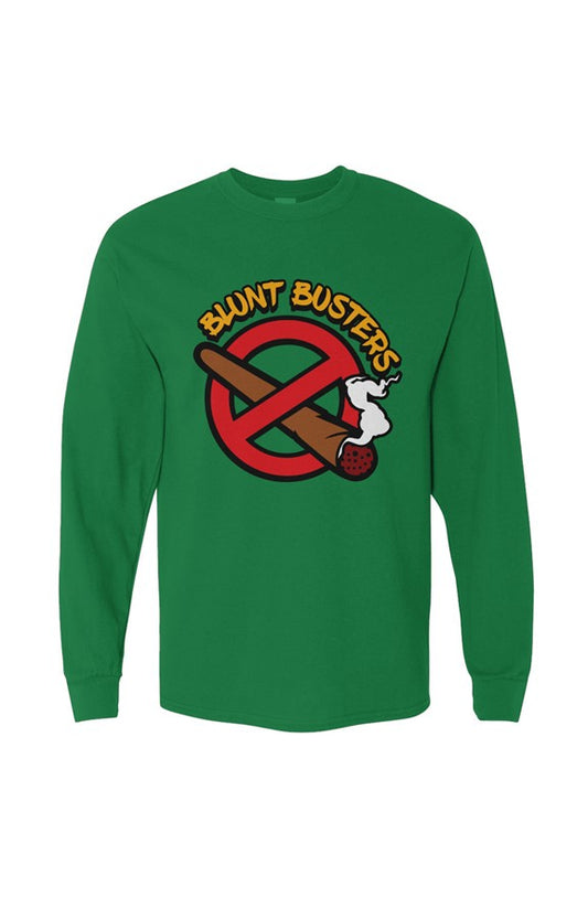 Classic Irish Green Heavy Cotton Long Sleeve Tee । Bluntbusters