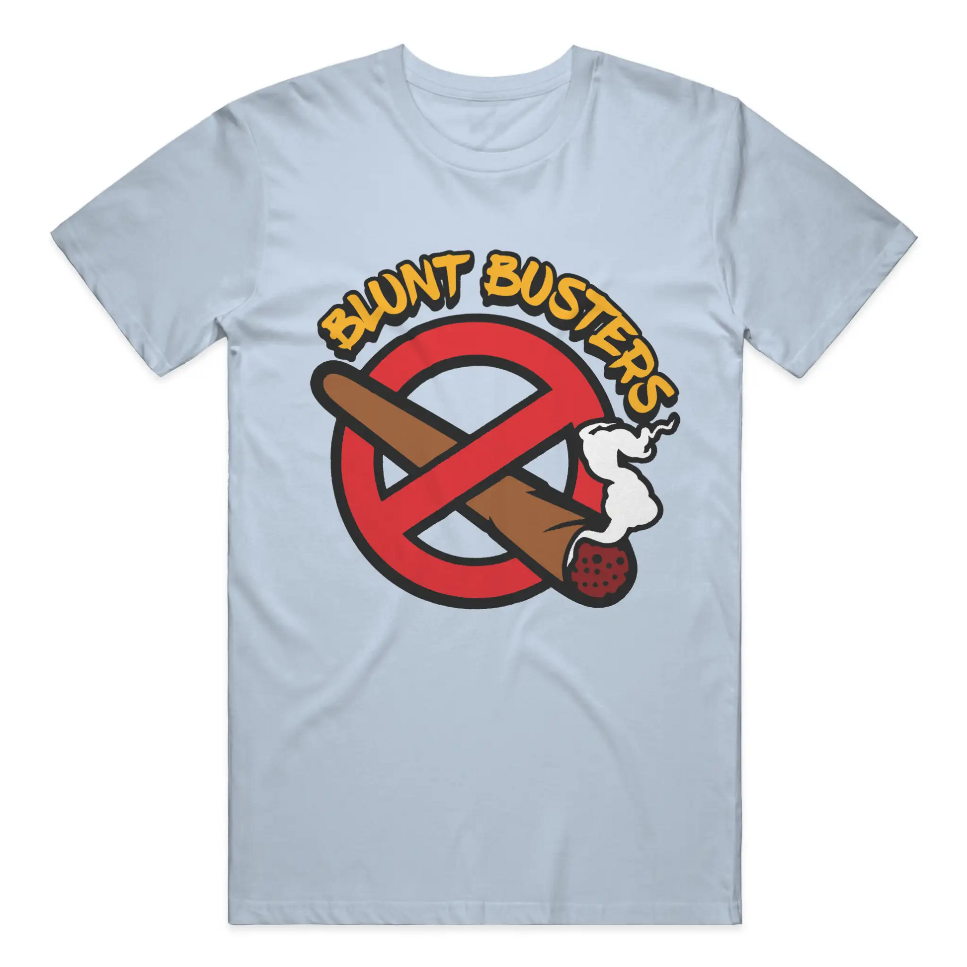 Classic Light Cotton T Shirt Light Blue | Bluntbusters 