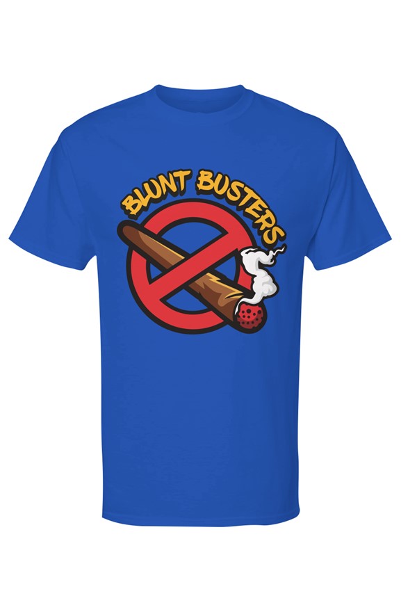 Classic Mens Gold Soft Touch Tshirt Royal | Bluntbusters