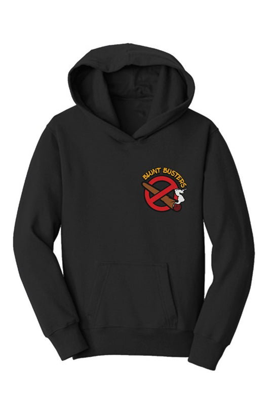 Cozy Jet Black Fleece Pullover Sweatshirt | Bluntbusters
