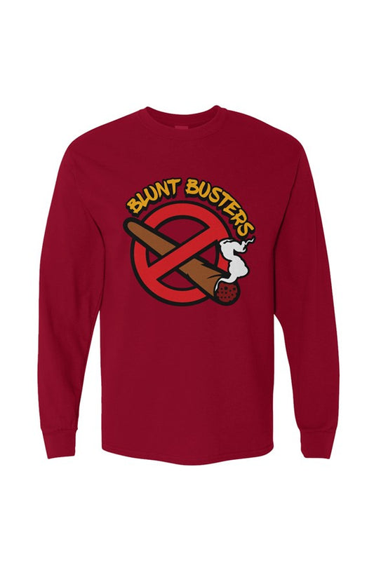 Durable Garnet Heavy Cotton Long Sleeve Tee | Bluntbusters