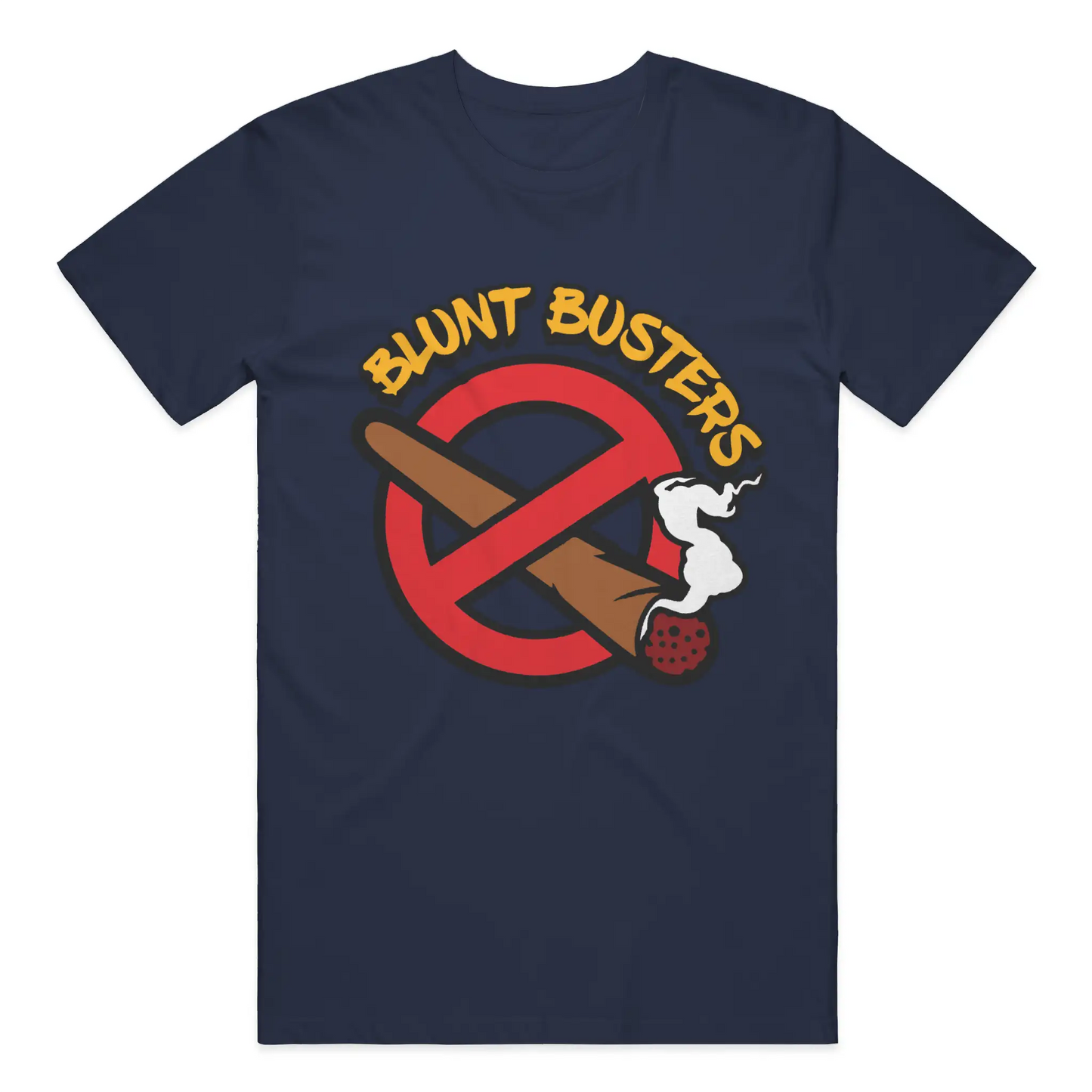 Essential Light Cotton T Shirt Navy | Bluntbusters 