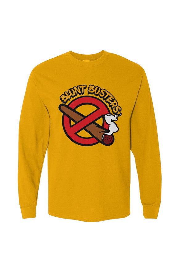 Premium Gold Heavy Cotton Long Sleeve Tee | Bluntbusters