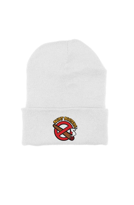 Premium White Beanie Hats | Bluntbusters