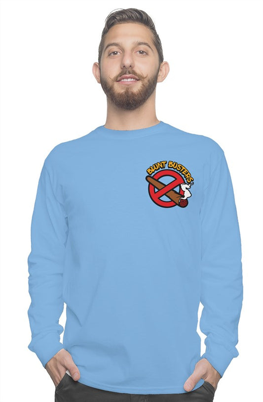 Soft Carolina Blue Long Sleeve Tee Mens | Bluntbusters