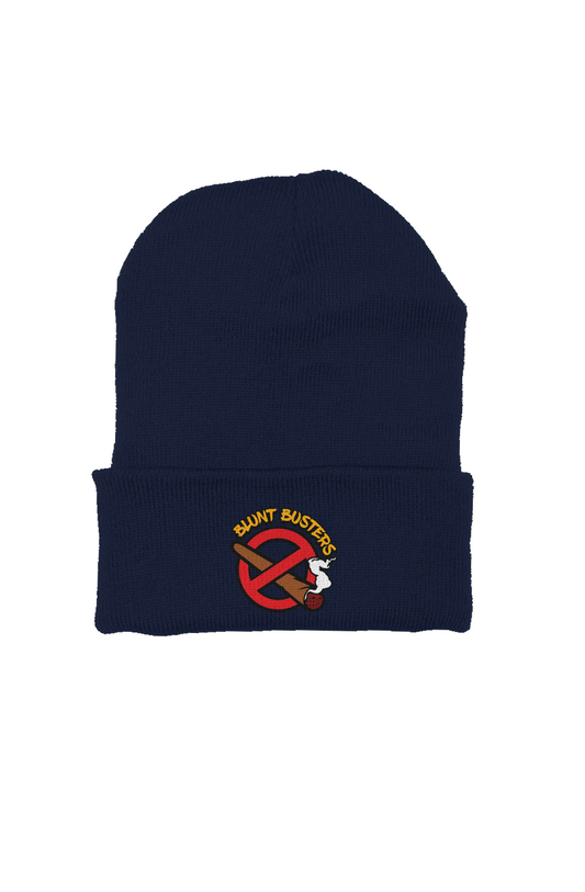 Stylish Navy Beanie Hat | Bluntbusters